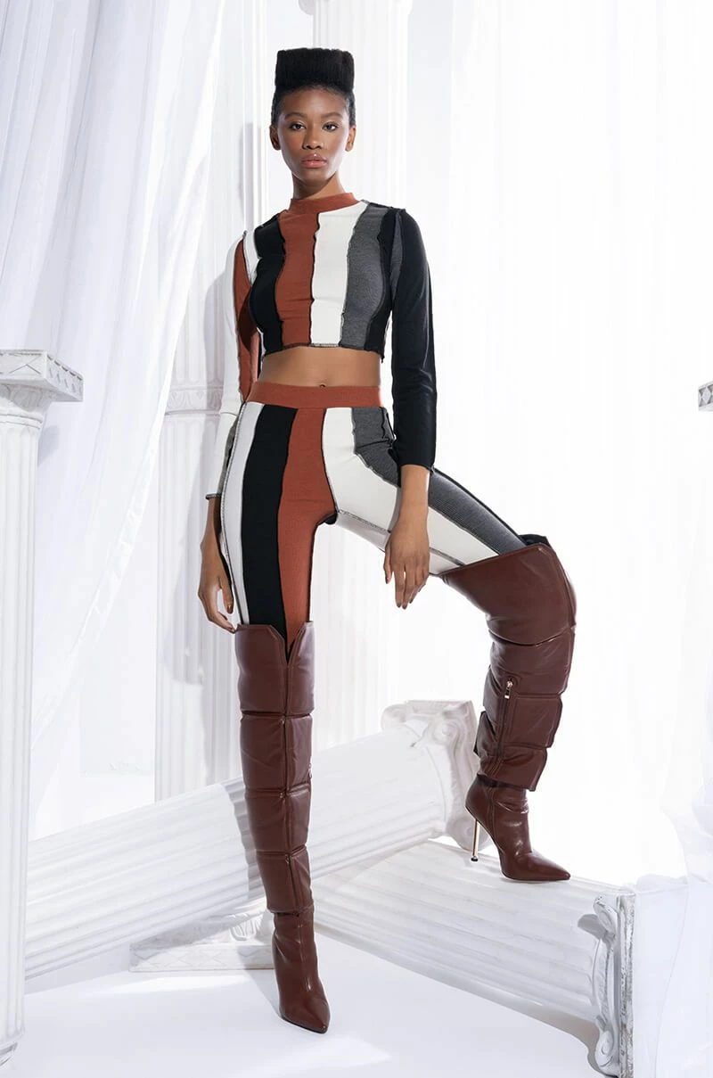 ALL DAY CONTRAST TRIM TURTLENECK TEE - Image 2