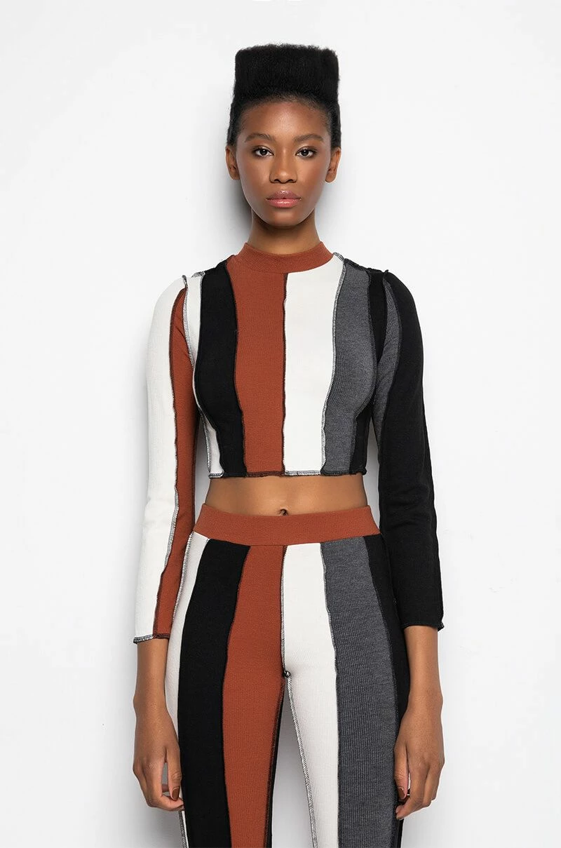 ALL DAY CONTRAST TRIM TURTLENECK TEE - Image 3