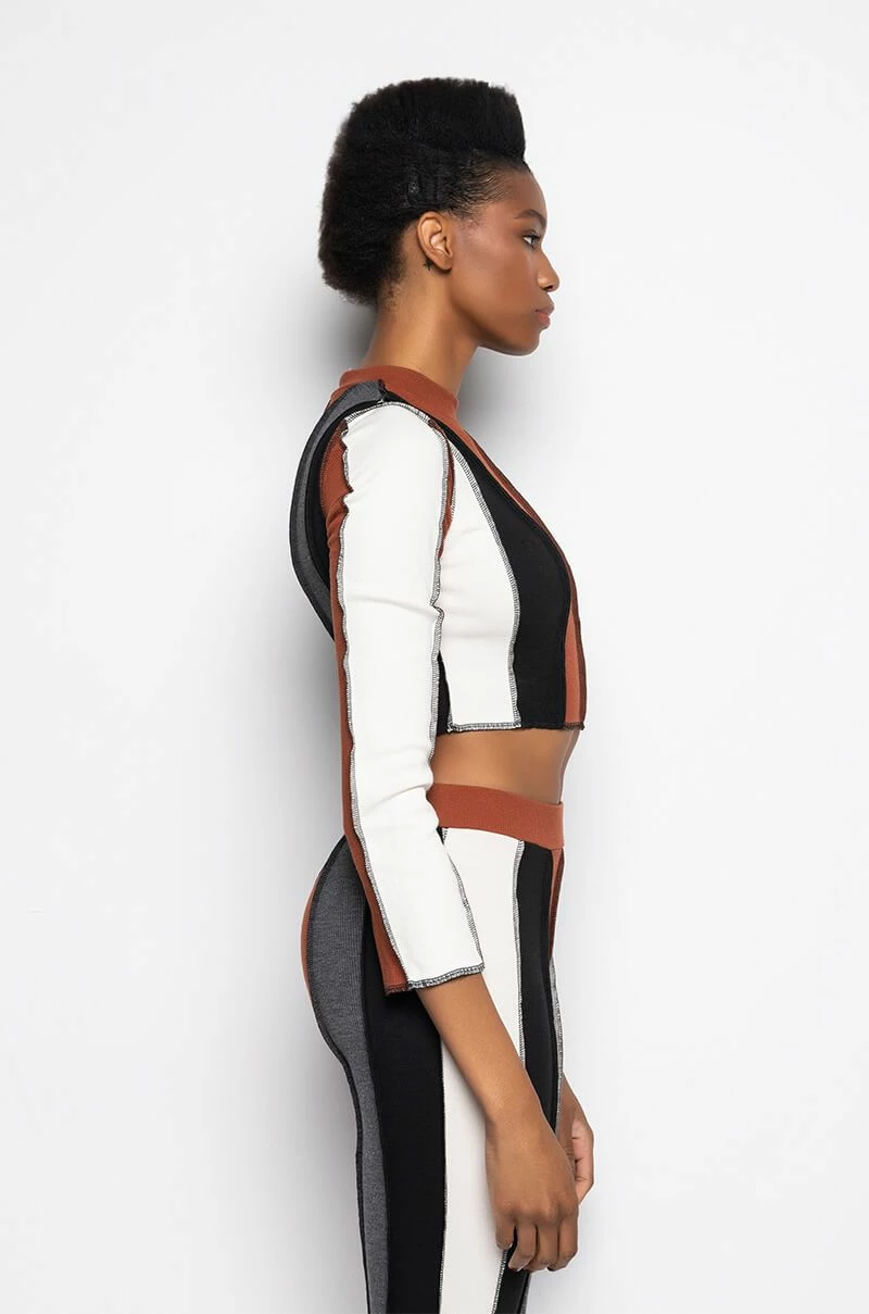 ALL DAY CONTRAST TRIM TURTLENECK TEE - Image 4