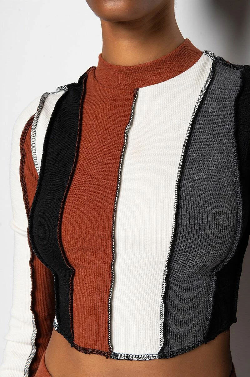 ALL DAY CONTRAST TRIM TURTLENECK TEE - Image 6