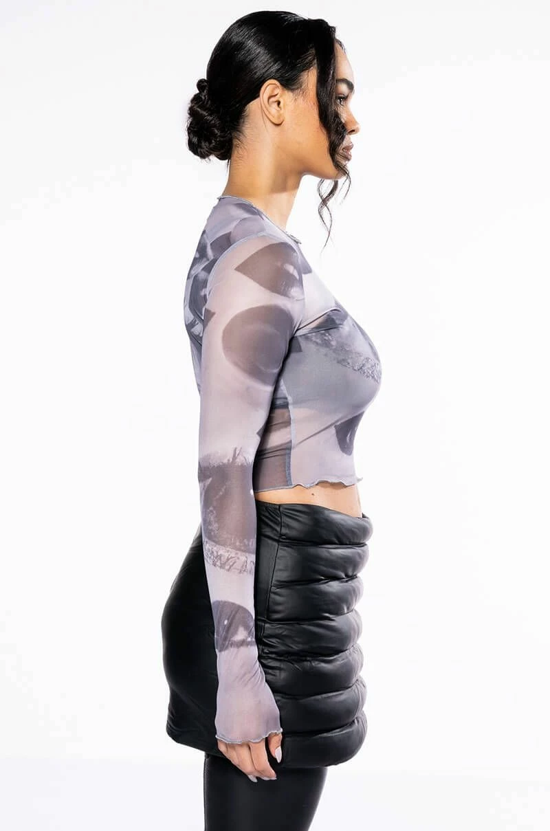 ALL EYES ON YOU LONG SLEEVE MESH TOP - Image 5