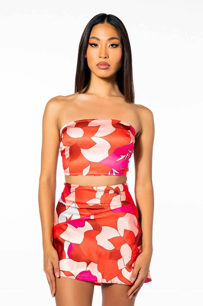 ALL ME PRINTED BANDEAU TOP - Image 4