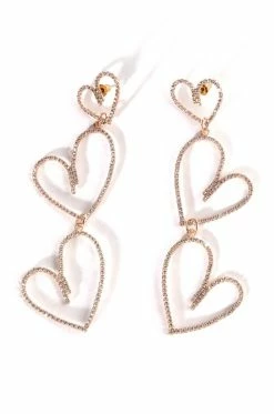 ALL MY LOVIN RHINESTONE DANGLE EARRINGS