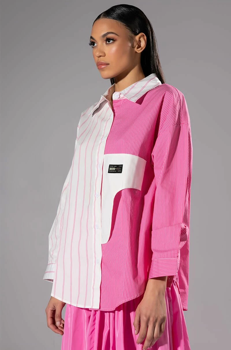 ALL TOGETHER NOW LONG SLEEVE BUTTON DOWN BLOUSE - Image 2