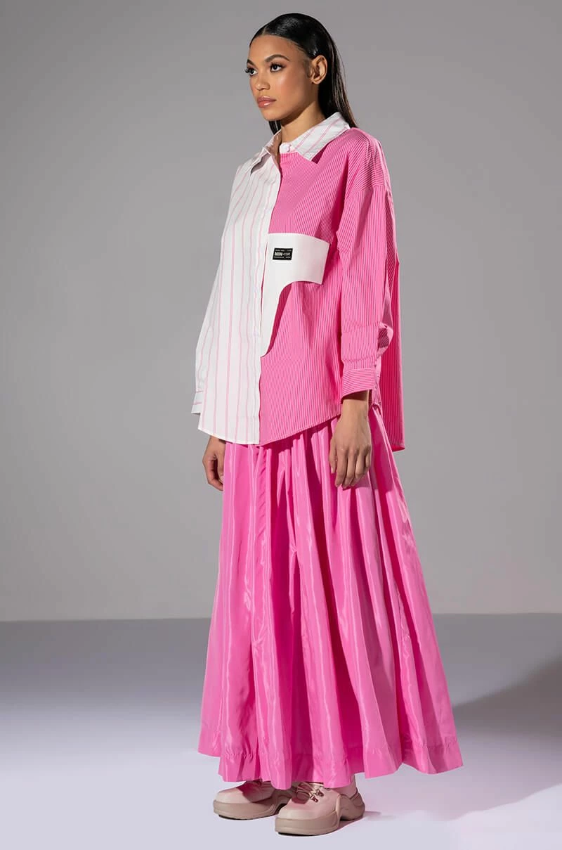 ALL TOGETHER NOW LONG SLEEVE BUTTON DOWN BLOUSE - Image 3