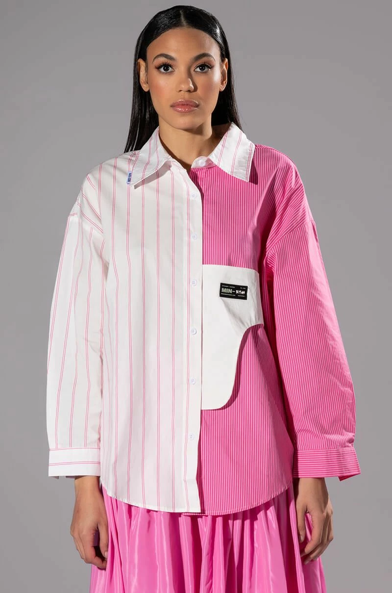 ALL TOGETHER NOW LONG SLEEVE BUTTON DOWN BLOUSE - Image 4