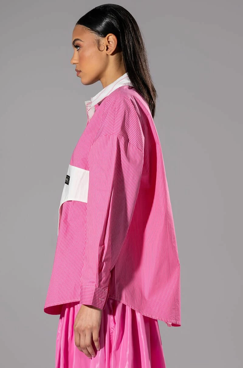 ALL TOGETHER NOW LONG SLEEVE BUTTON DOWN BLOUSE - Image 5