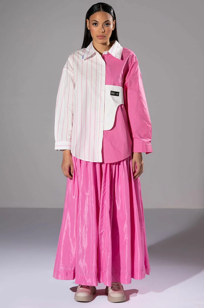 ALL TOGETHER NOW LONG SLEEVE BUTTON DOWN BLOUSE - Image 9