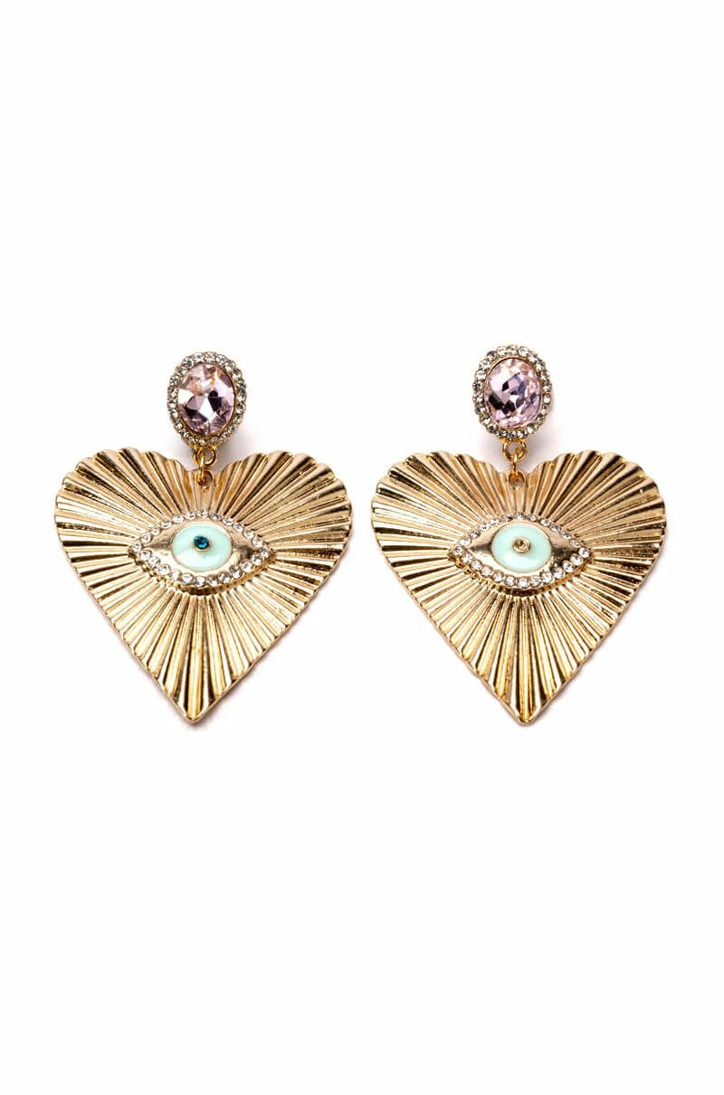 ALWAYS WATCHING STATEMENT DROP EARRINGS - Image 2