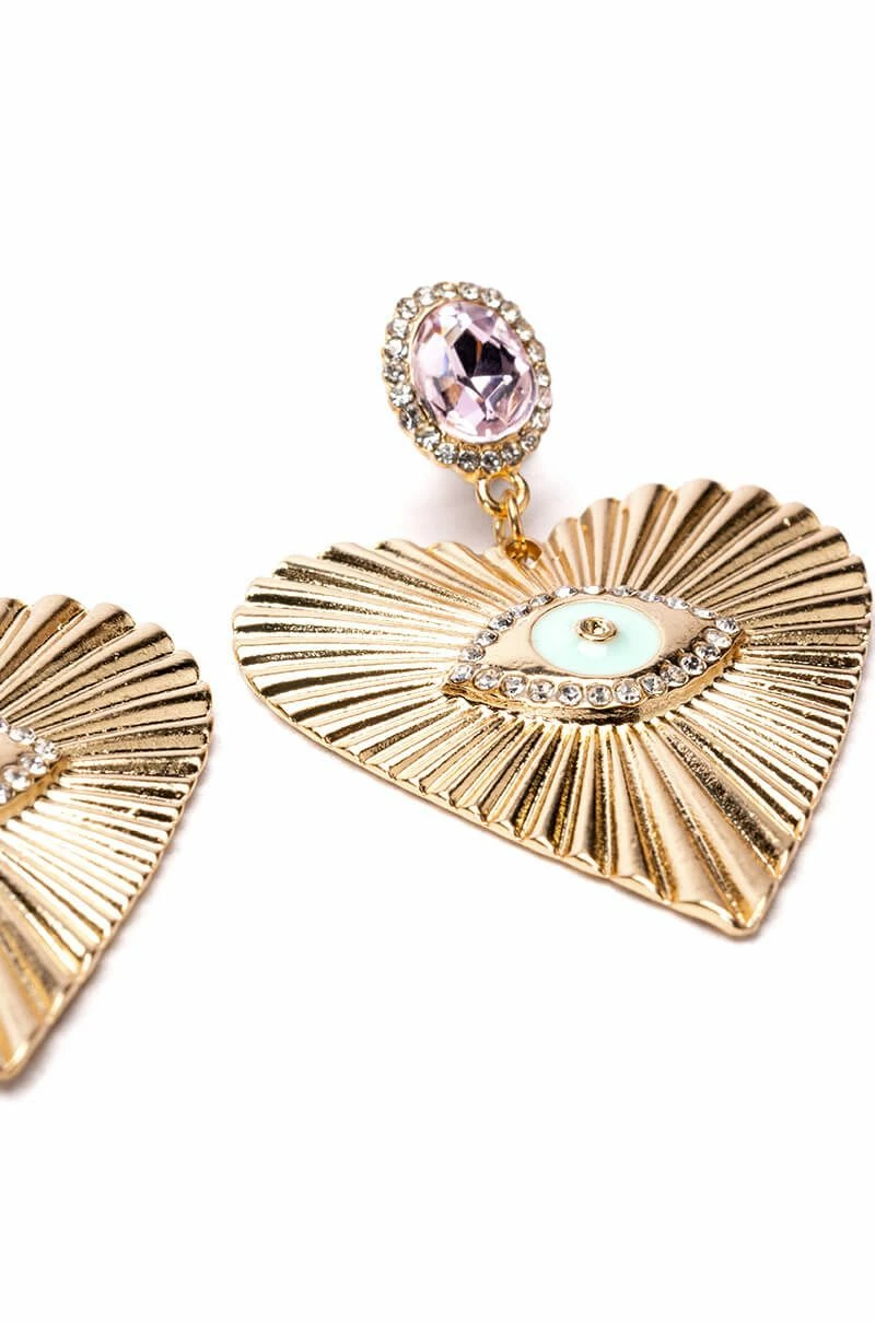 ALWAYS WATCHING STATEMENT DROP EARRINGS - Image 3