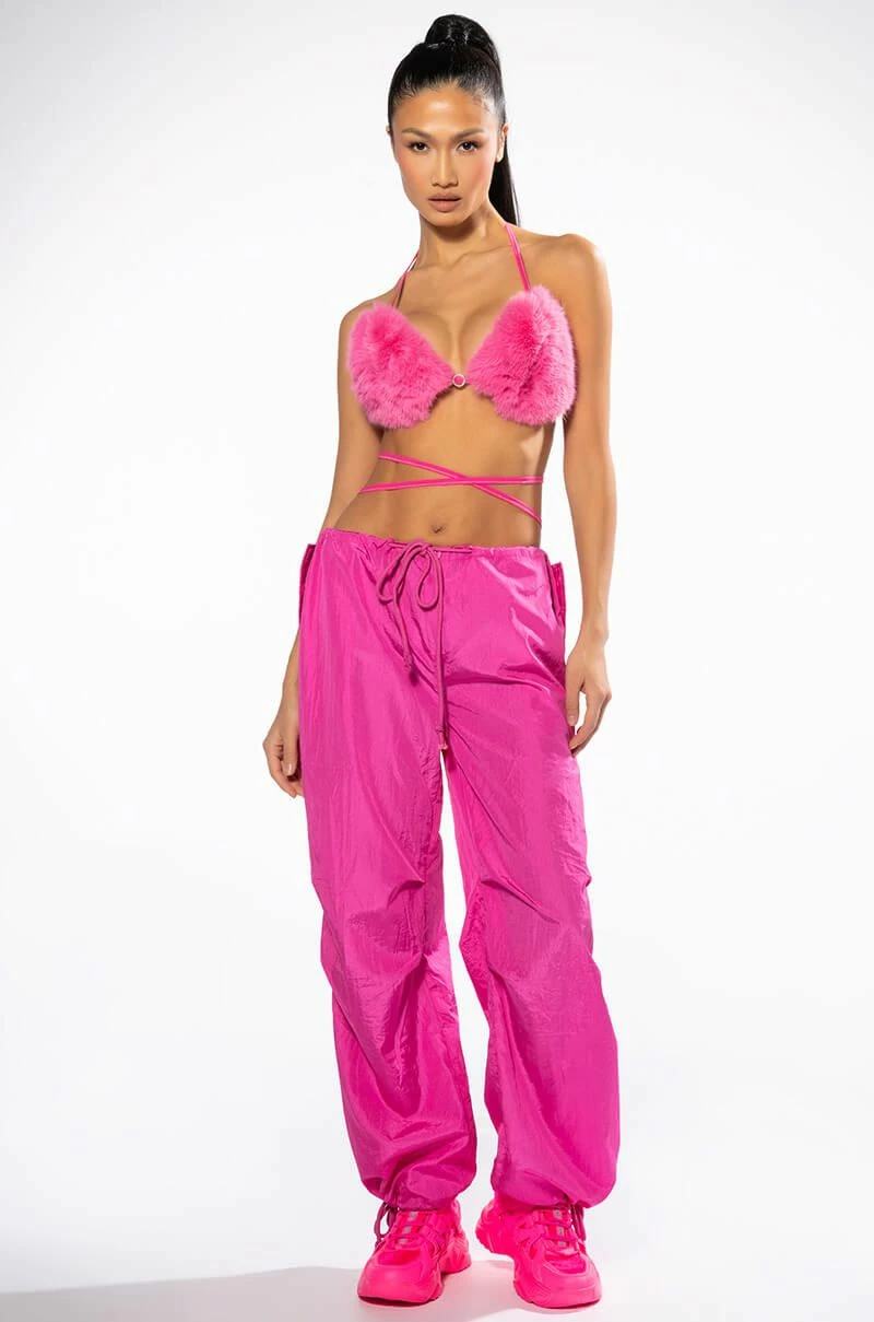 SUCH A DOLL FAUX FUR BRALETTE - Image 3