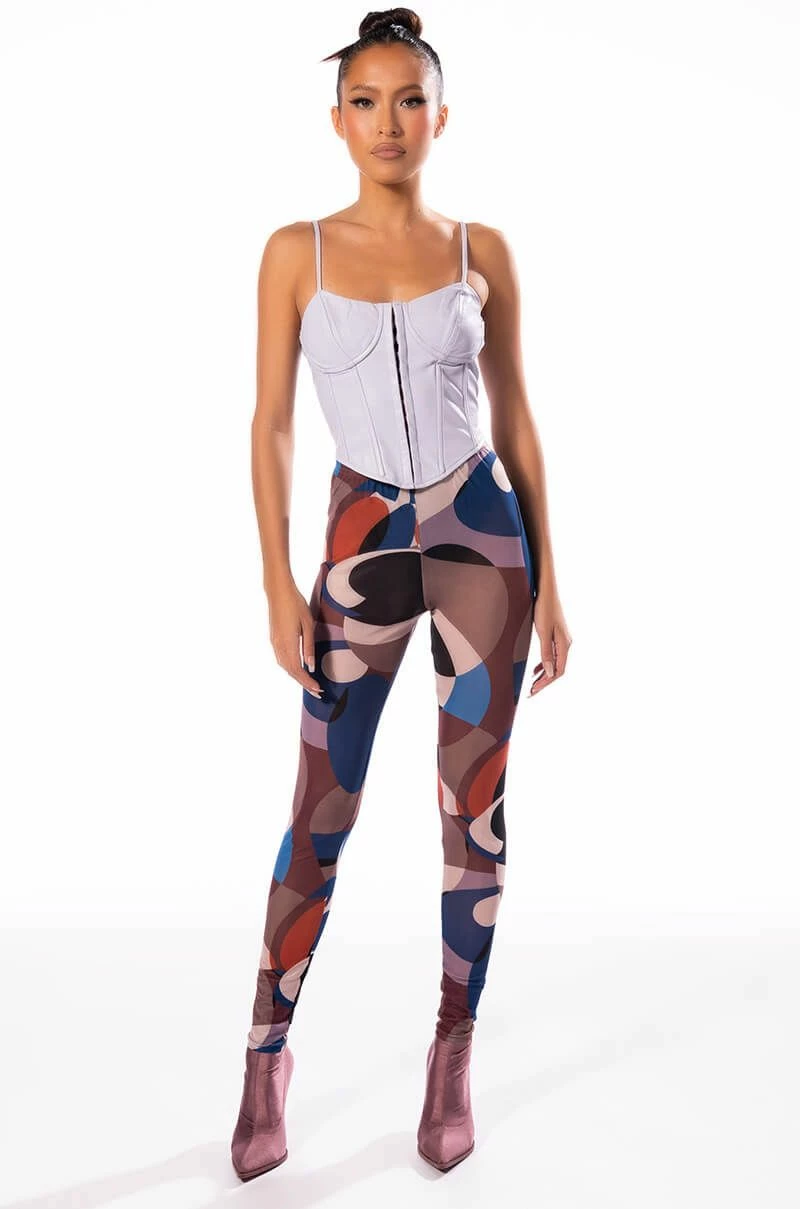 BE ABOUT IT SLEEVELESS FAUX LEATHER CORSET - Image 7