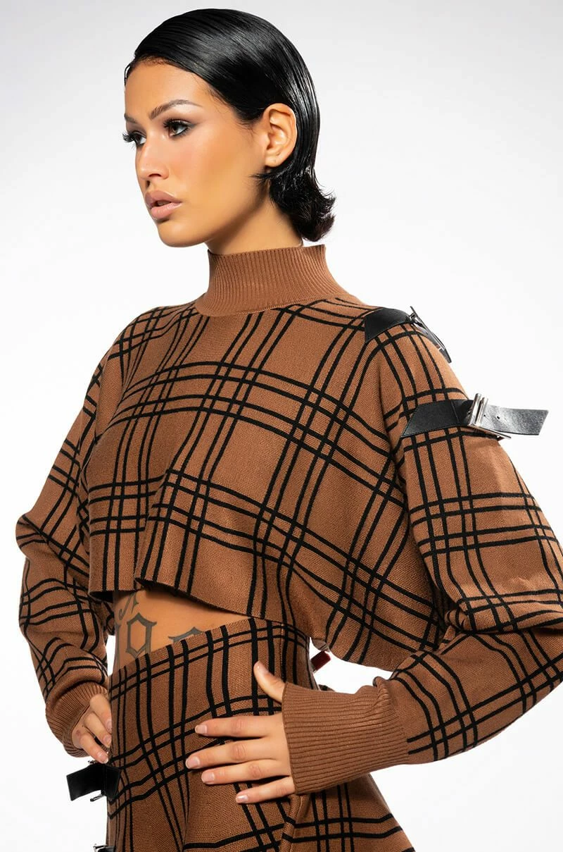 BLAIR BUCKLE KNIT LONG SLEEVE TOP - Image 2