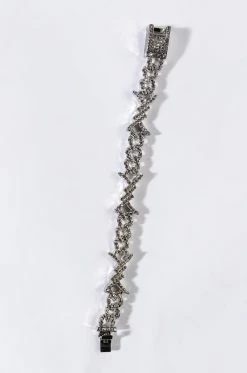 BLING BARBED WIRE BRACELET