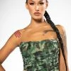 CAMO MESH CORSET