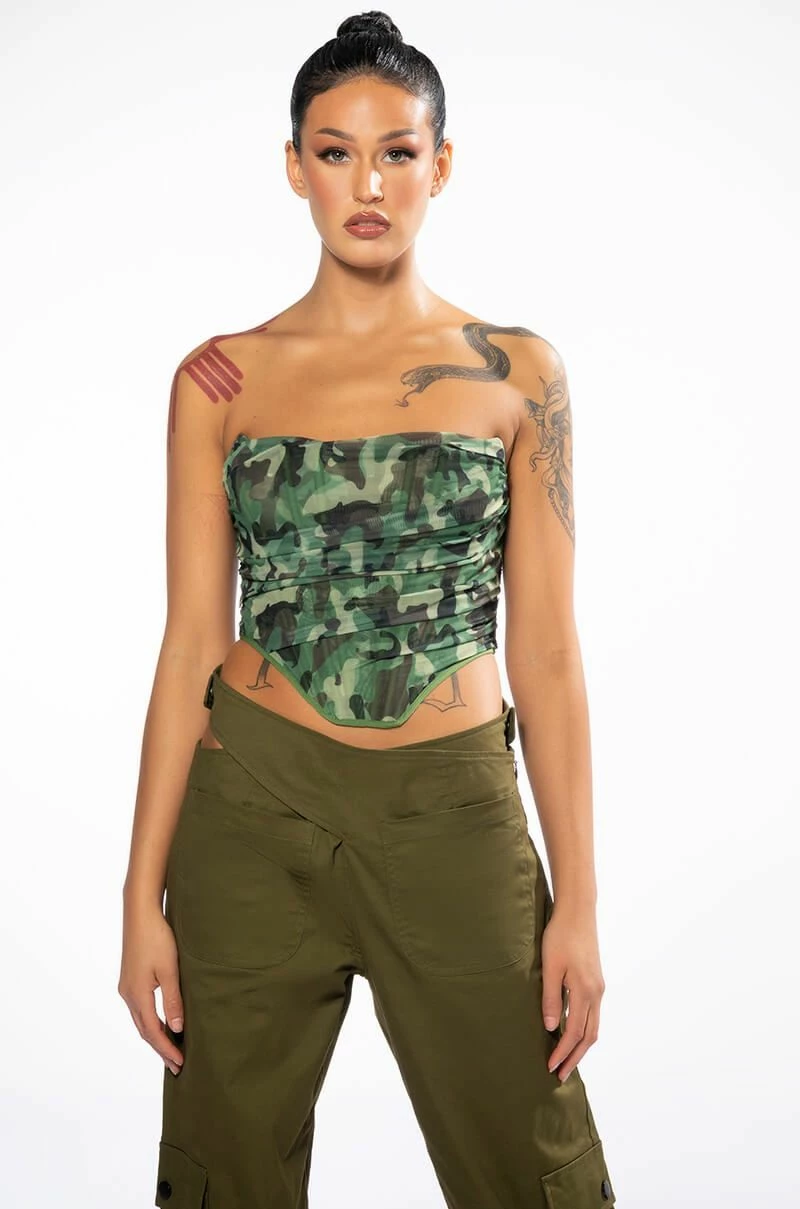CAMO MESH CORSET - Image 3