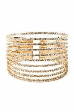 CATCH YOUR EYE ICY RHINESTONE CUFF