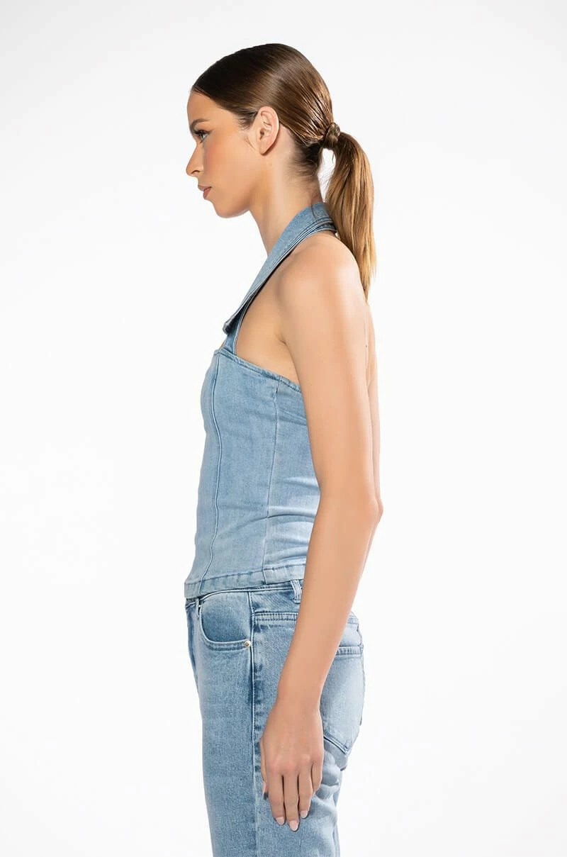 C'EST LA VIE DENIM TOP - Image 5