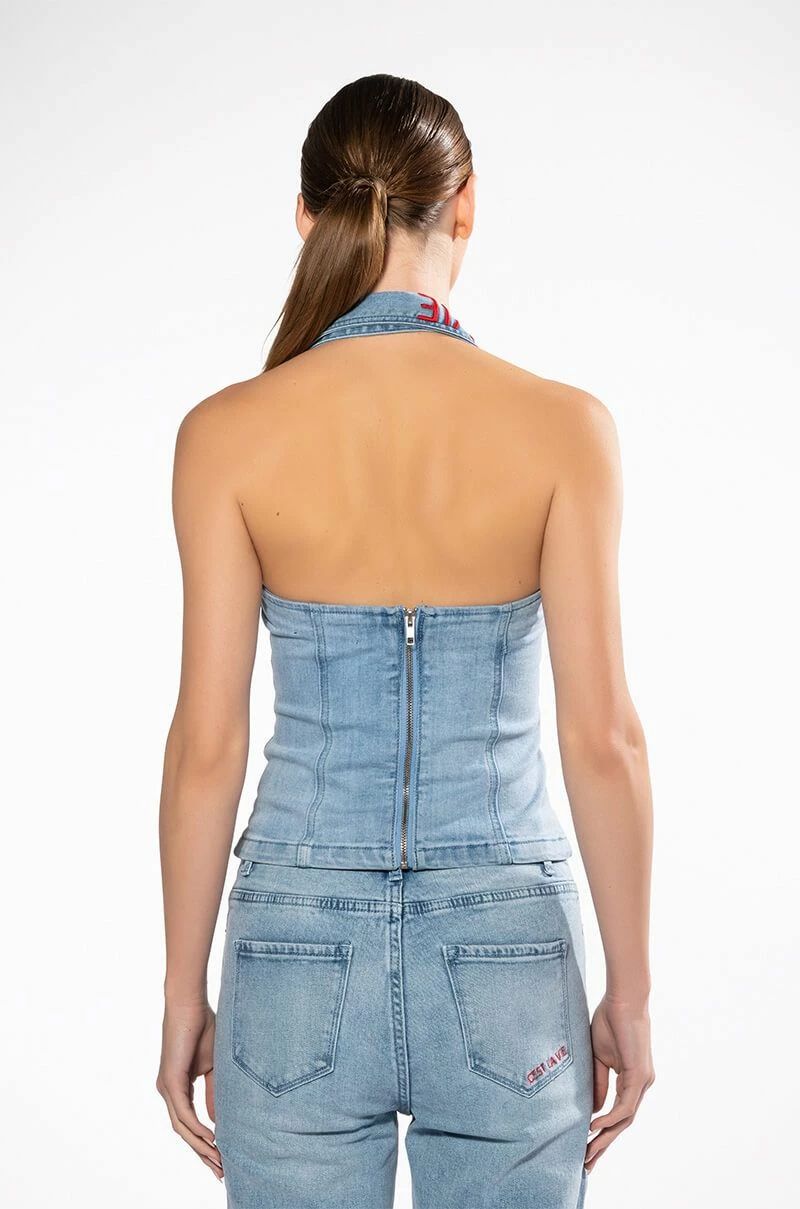 C'EST LA VIE DENIM TOP - Image 7