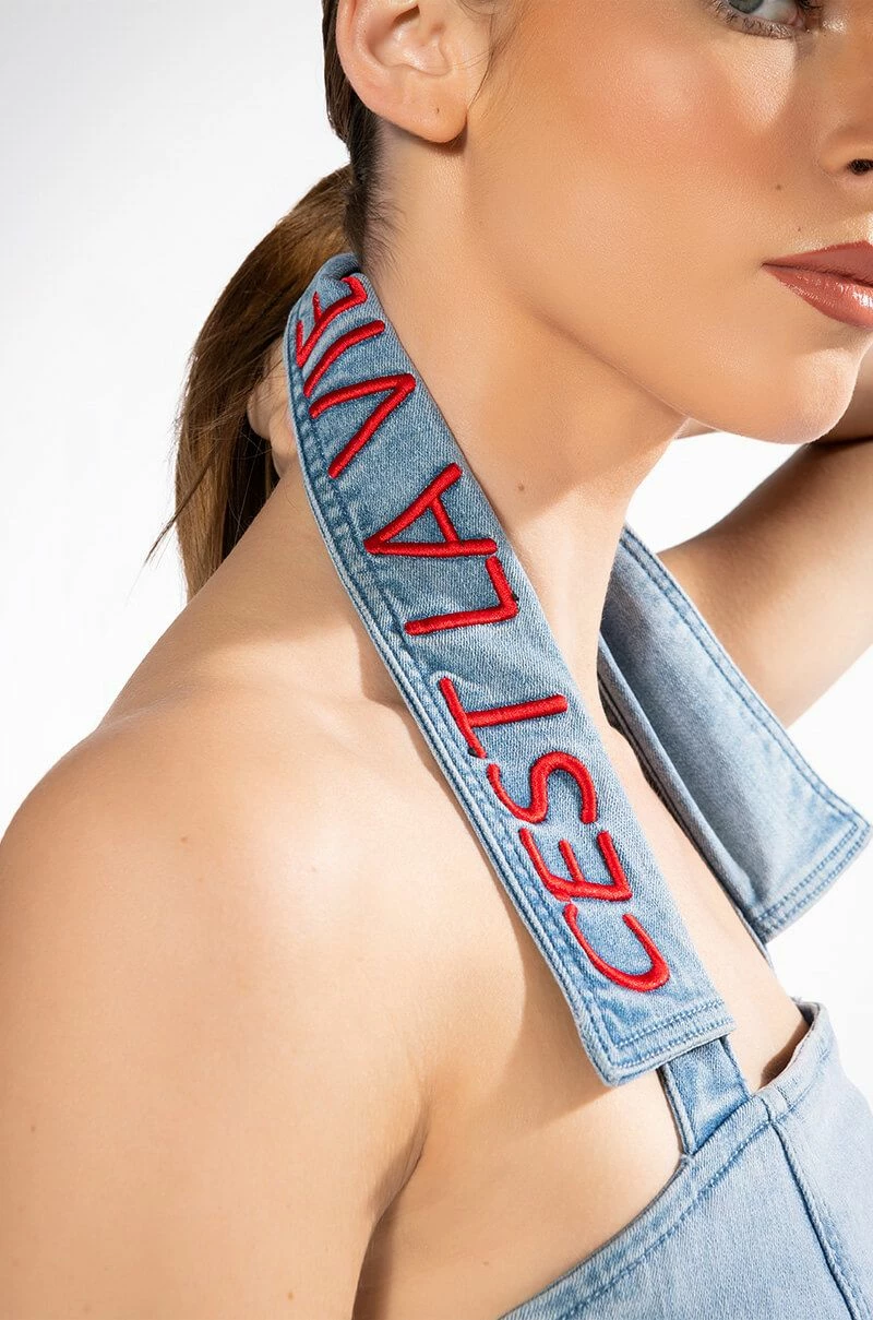 C'EST LA VIE DENIM TOP - Image 8