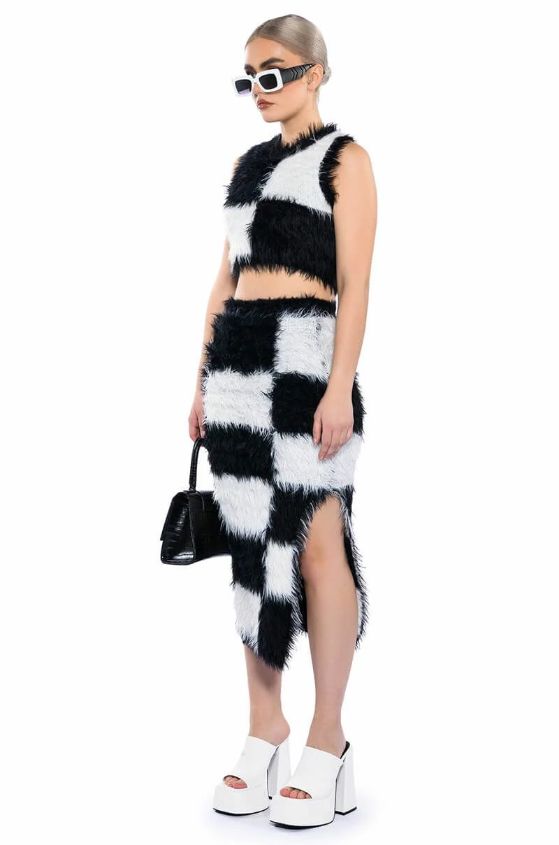 CHECKMATE SIR FUZZY CROP TOP - Image 5