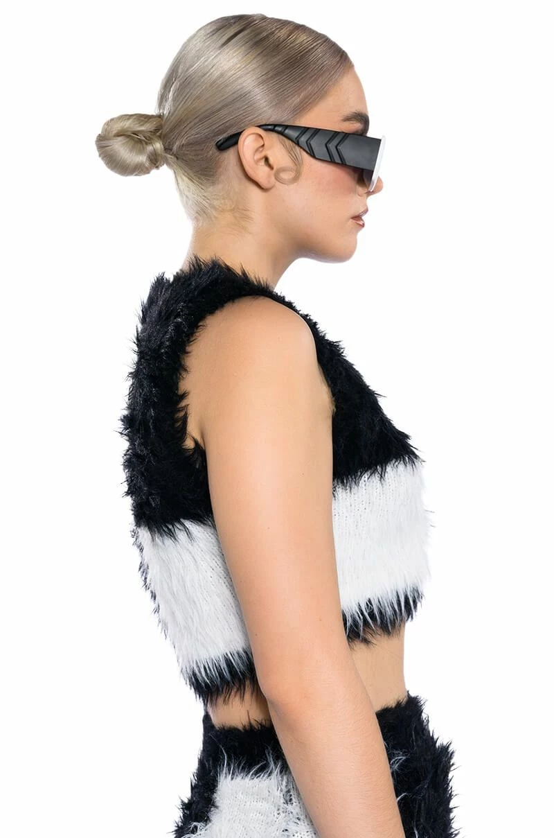 CHECKMATE SIR FUZZY CROP TOP - Image 6