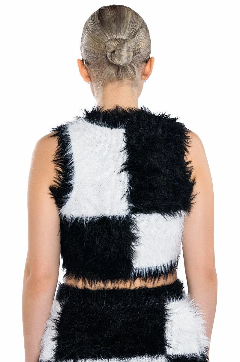 CHECKMATE SIR FUZZY CROP TOP - Image 7