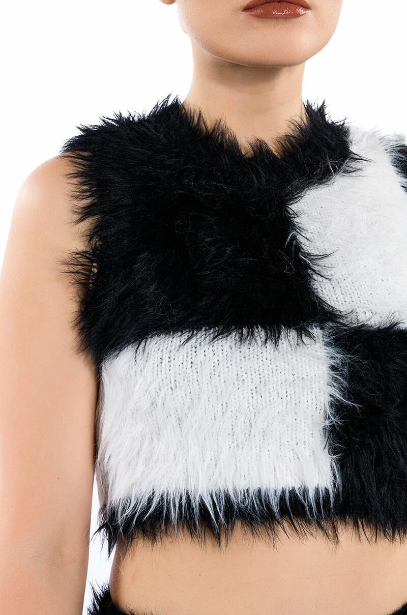 CHECKMATE SIR FUZZY CROP TOP - Image 8