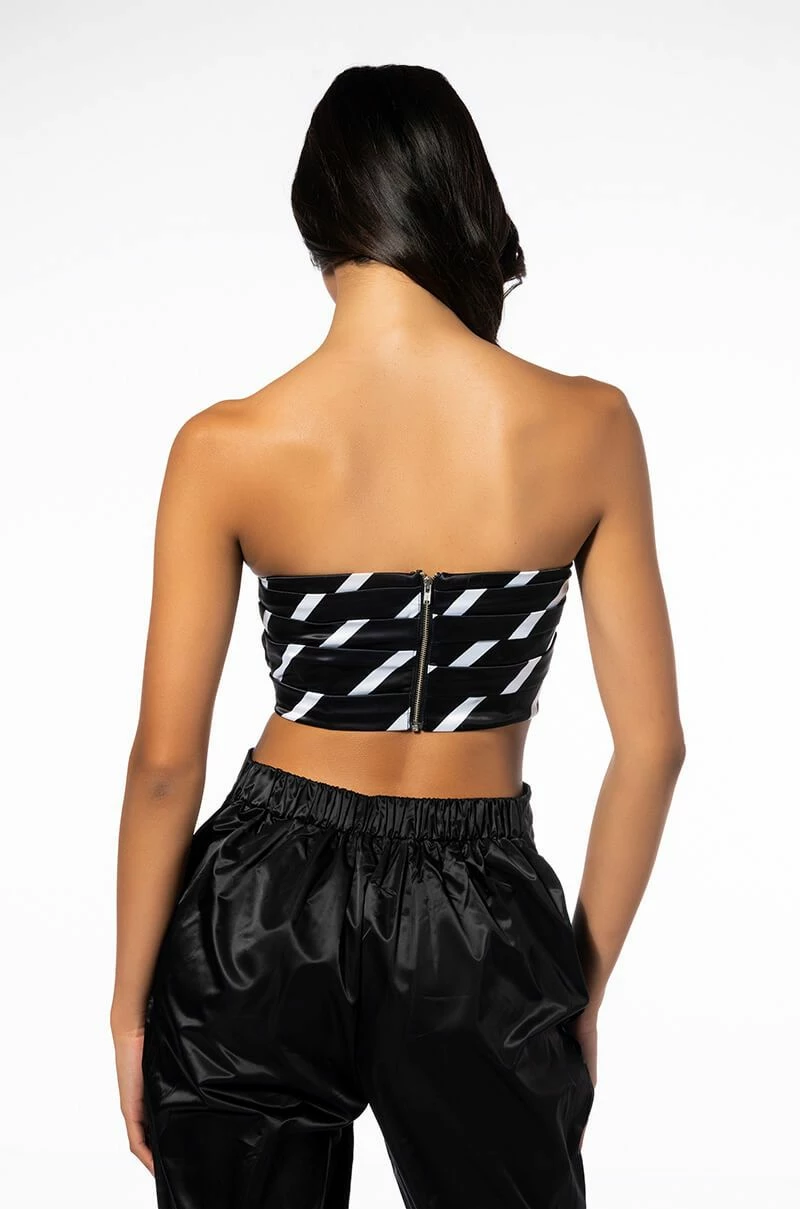 CHEERS TIE DETAIL CORSET TOP - Image 6