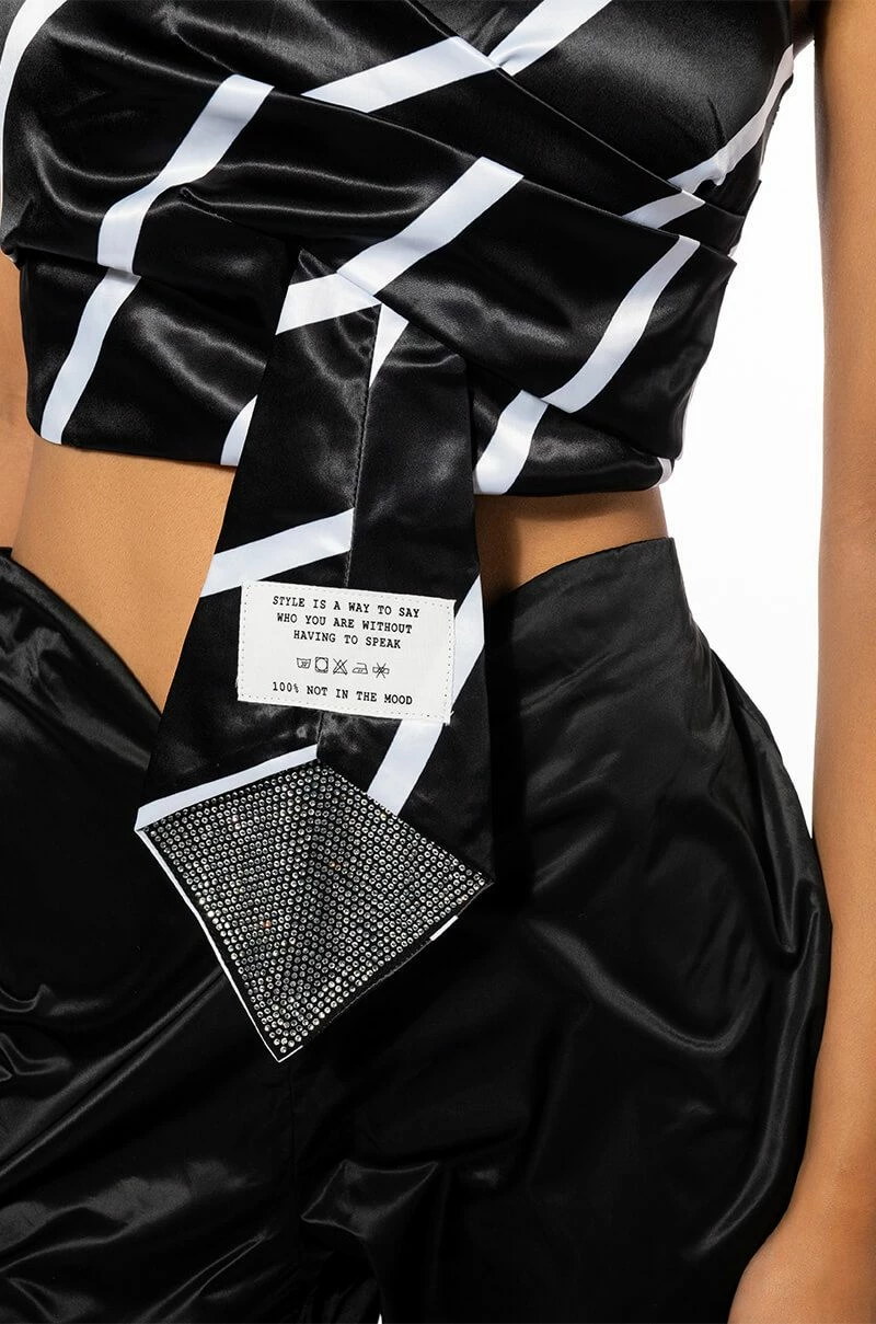 CHEERS TIE DETAIL CORSET TOP - Image 7