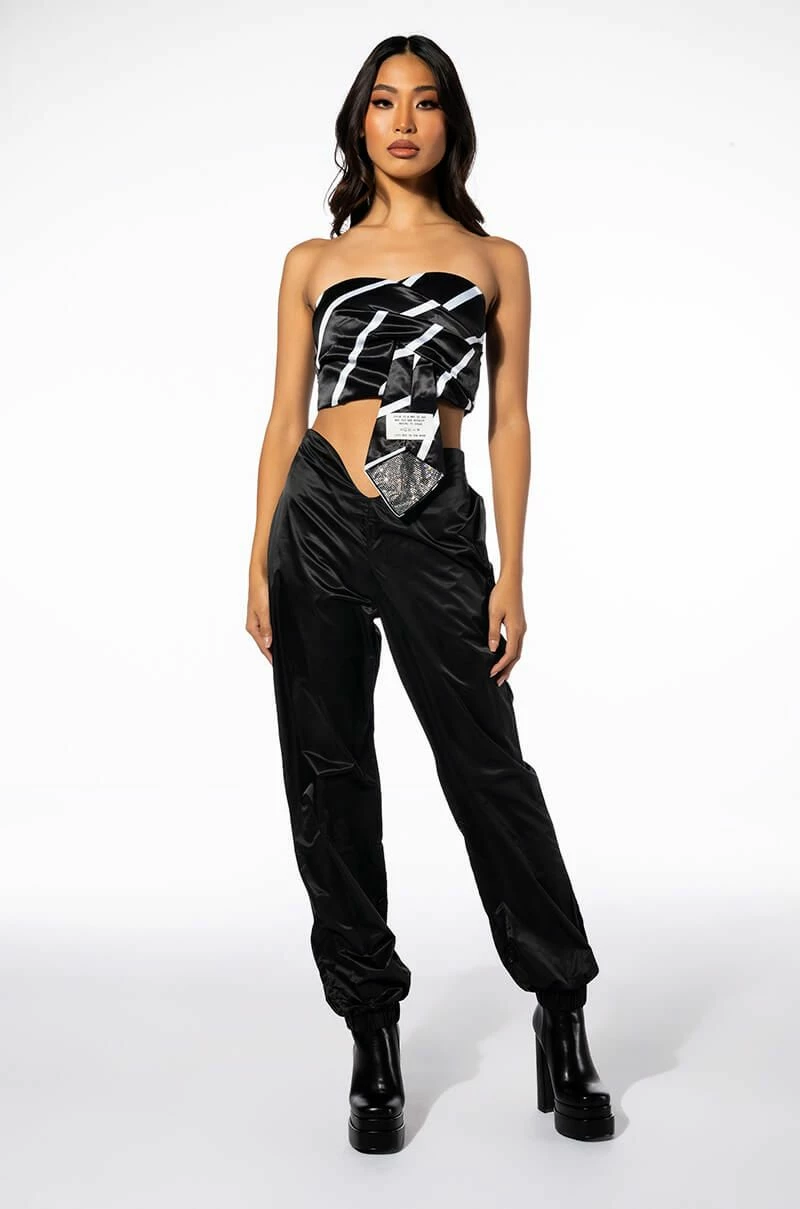 CHEERS TIE DETAIL CORSET TOP - Image 8