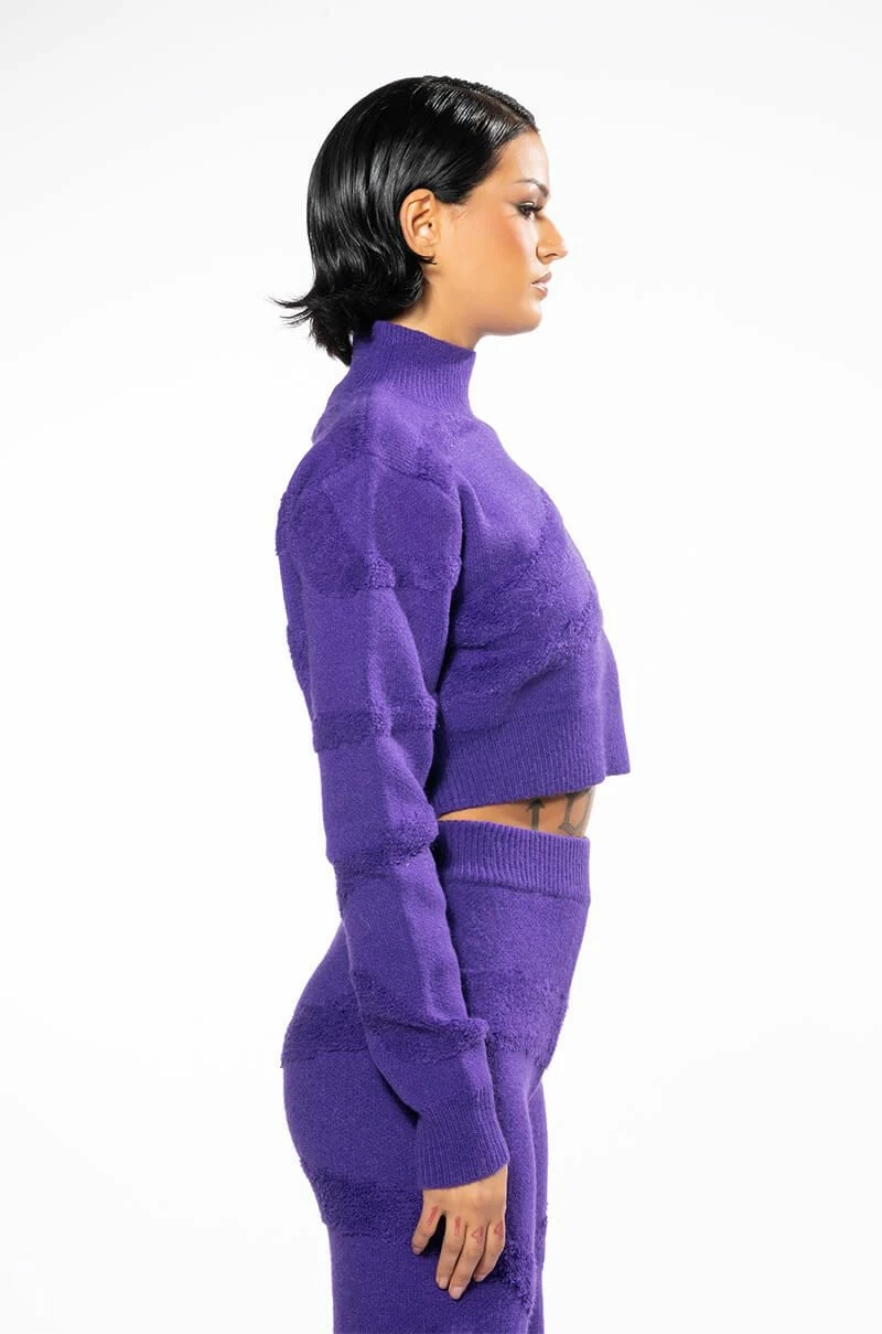 CHEYENNE CROPPED MOCK NECK SWEATER - Image 4