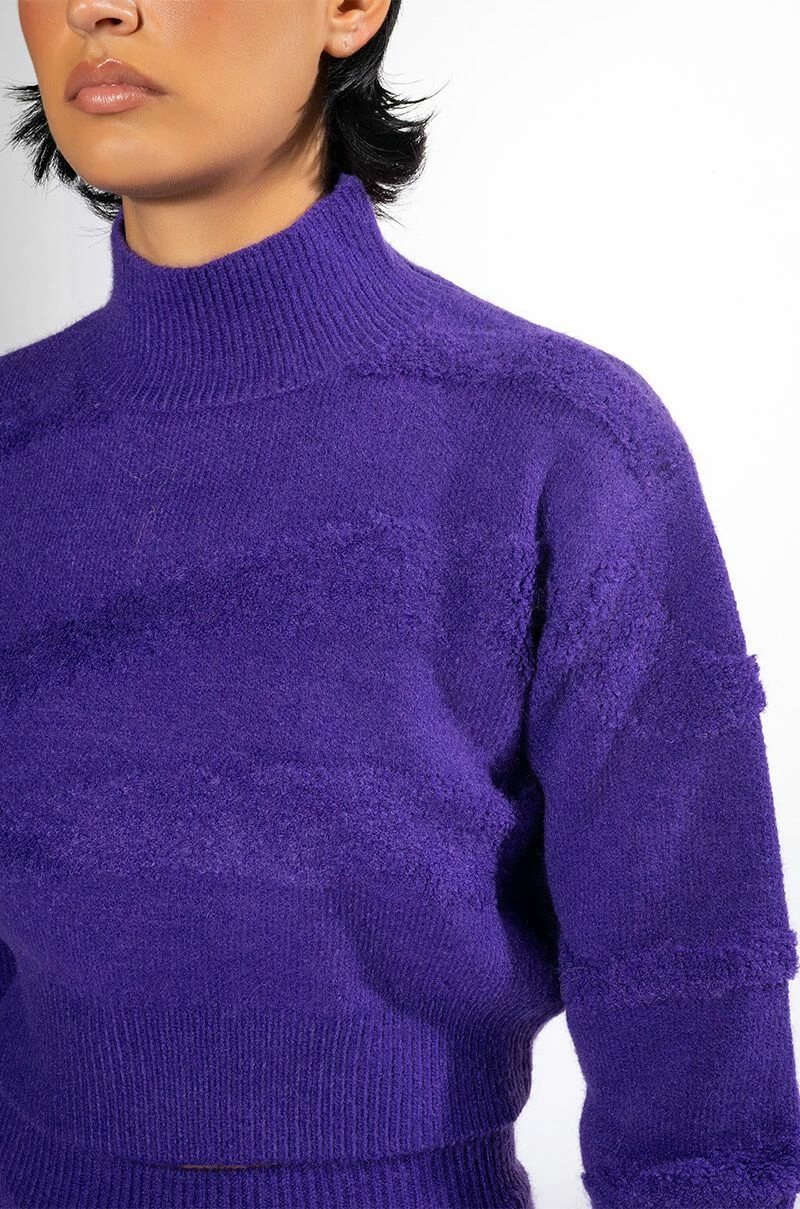 CHEYENNE CROPPED MOCK NECK SWEATER - Image 6