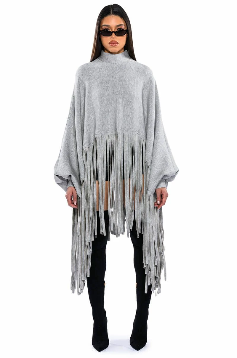 CITY GIRL FRINGE SWEATSHIRT - Image 4
