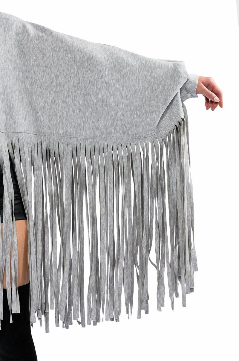 CITY GIRL FRINGE SWEATSHIRT - Image 8