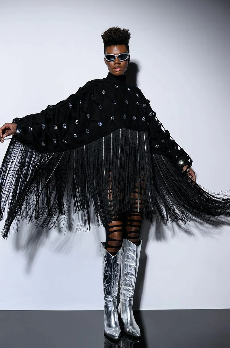 CITY LIVIN FRINGE SWEATSHIRT - Image 4