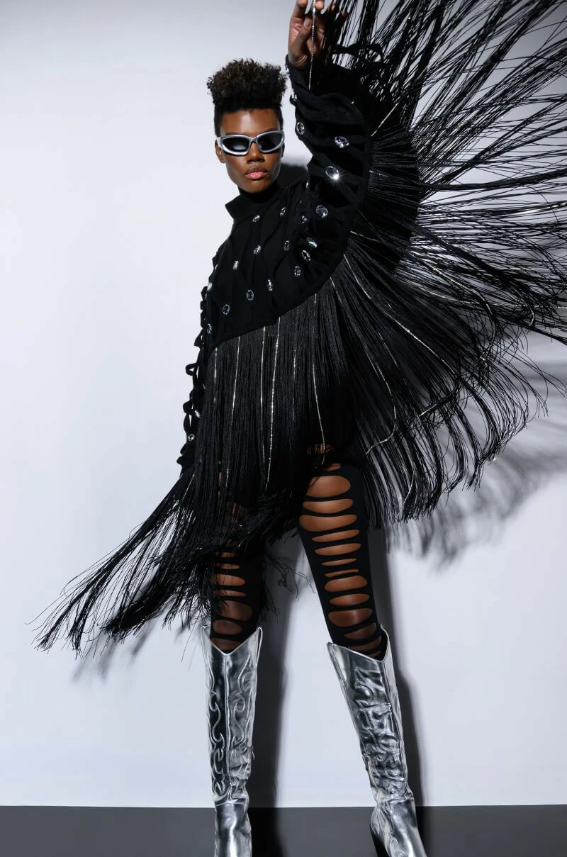 CITY LIVIN FRINGE SWEATSHIRT - Image 5