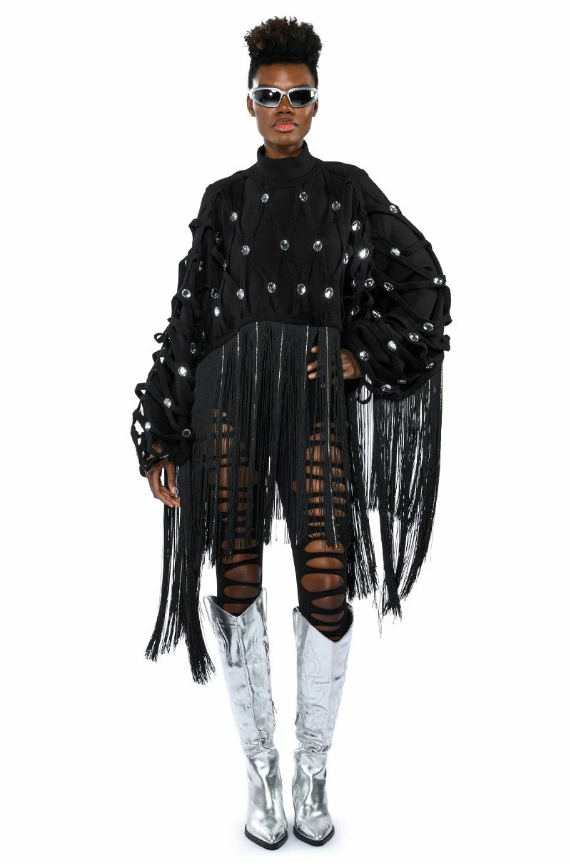 CITY LIVIN FRINGE SWEATSHIRT - Image 10