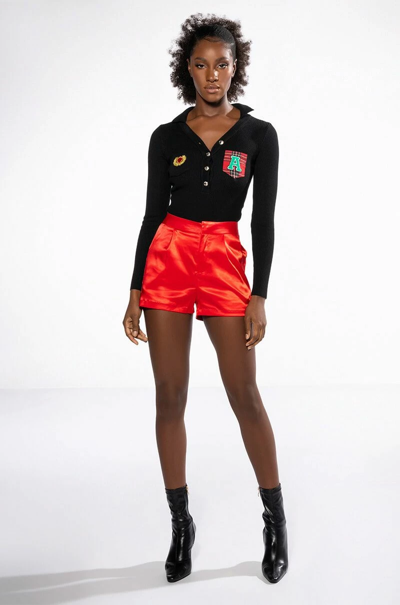COLLEGIATE STUDY HALL LONG SLEEVE BUTTON DOWN BODYSUIT - Image 9
