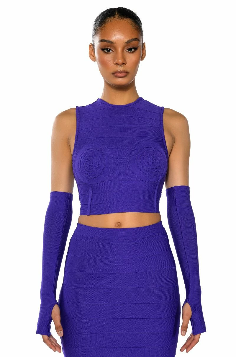 COULD ONLY DREAM STRUCTURED TANK AND MIDI SKIRT SET - Image 2