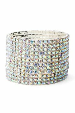 CUFF IT RHINESTONE STRETCH BRACELET