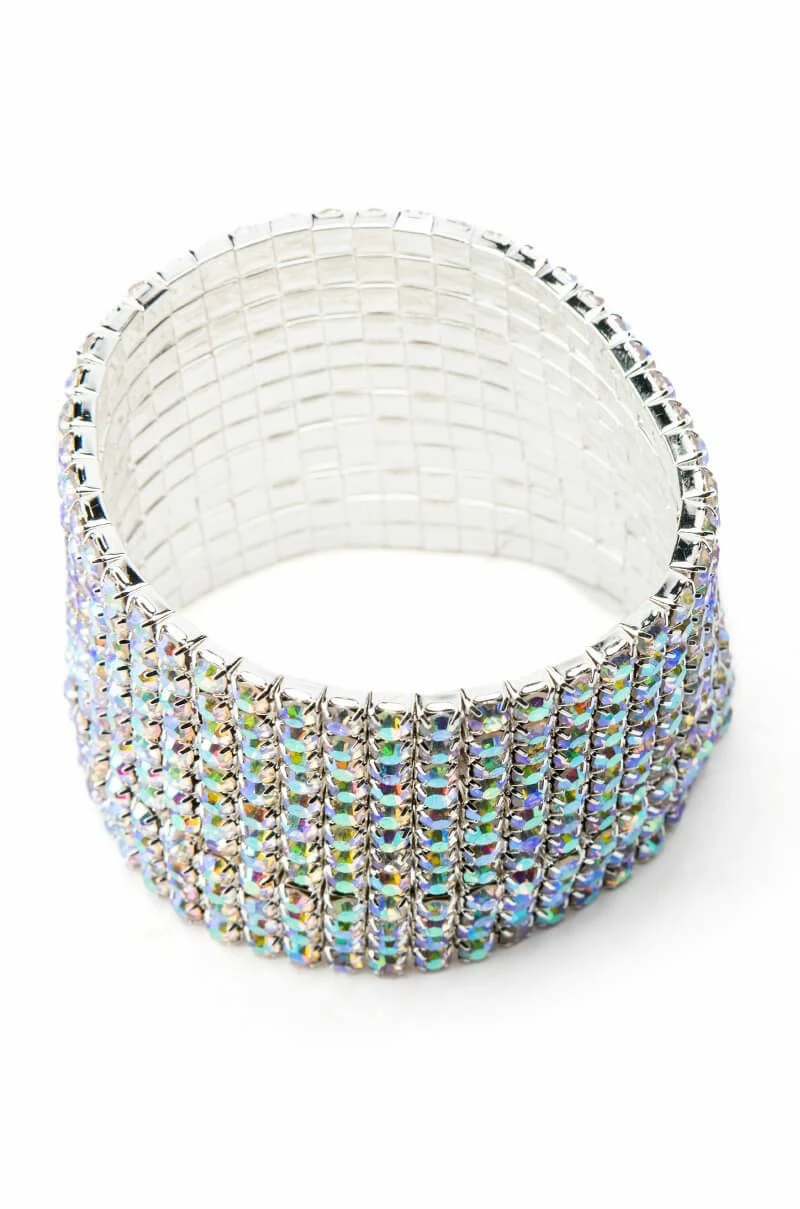 CUFF IT RHINESTONE STRETCH BRACELET - Image 2