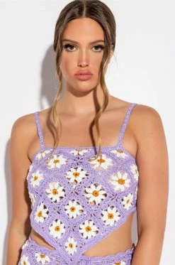 DAISY BABY CROCHET HANDKERCHIEF TOP