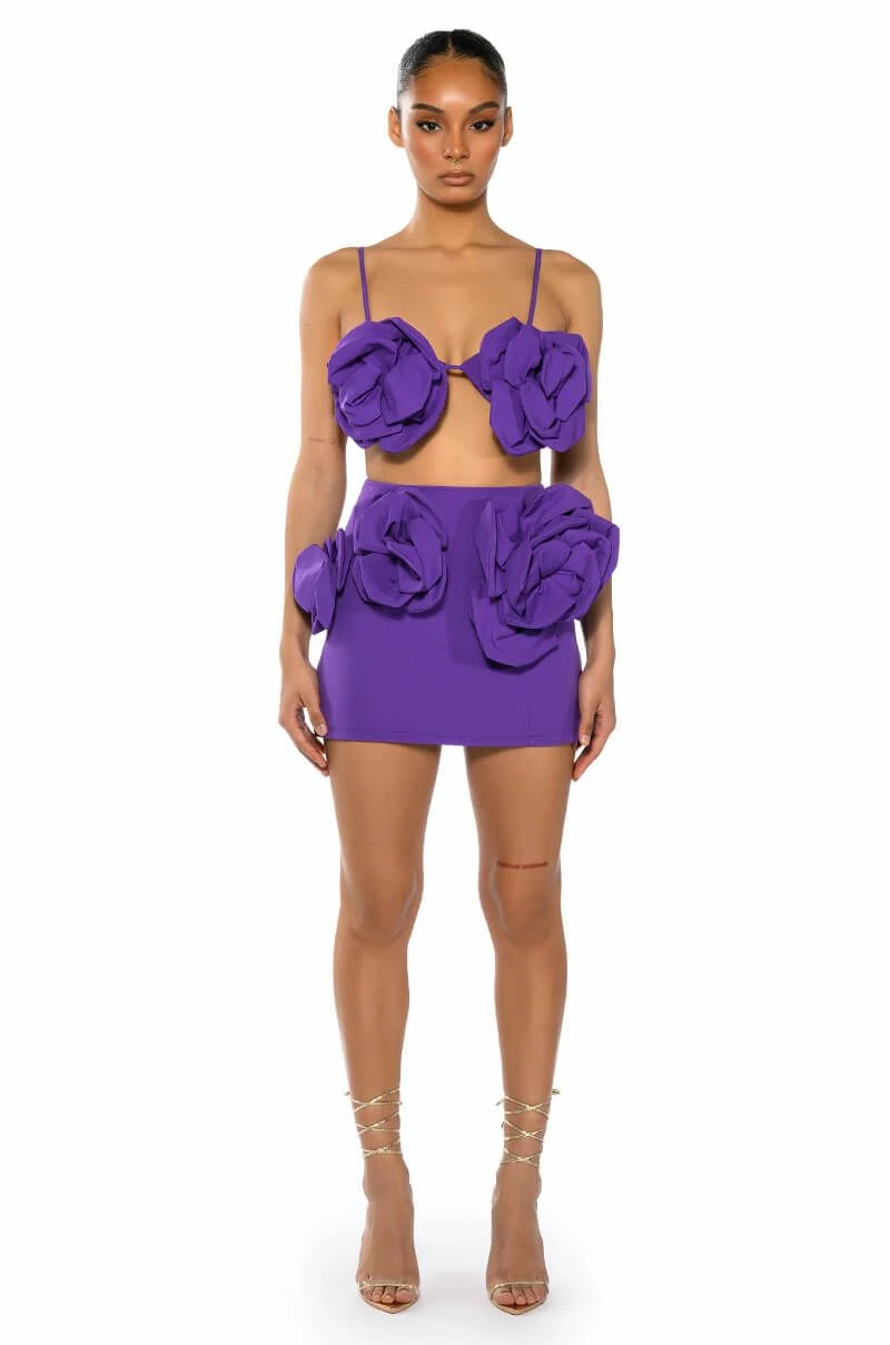 WHAT ITS LIKE FLORAL APPLIQUE BRALETTE - Image 3