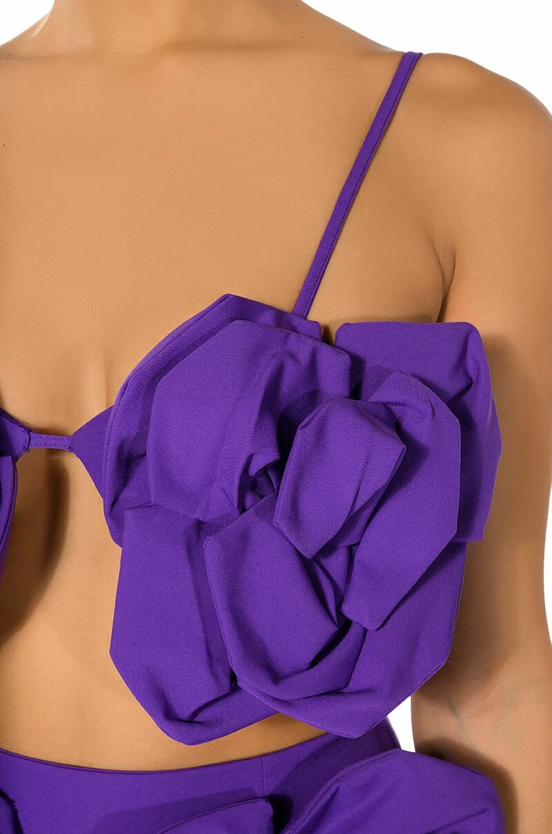 WHAT ITS LIKE FLORAL APPLIQUE BRALETTE - Image 7