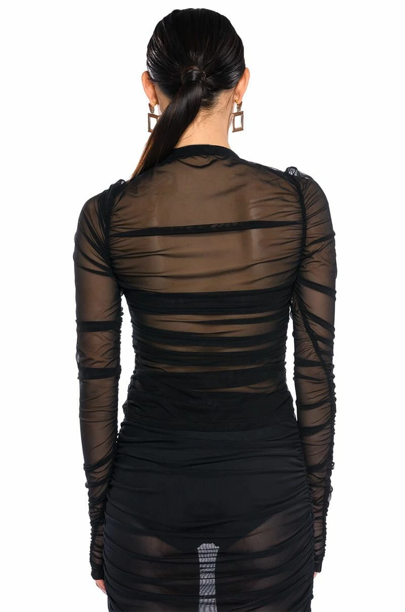 DASHING MESH TIGHT FITTED BUTTON DOWN - Image 6