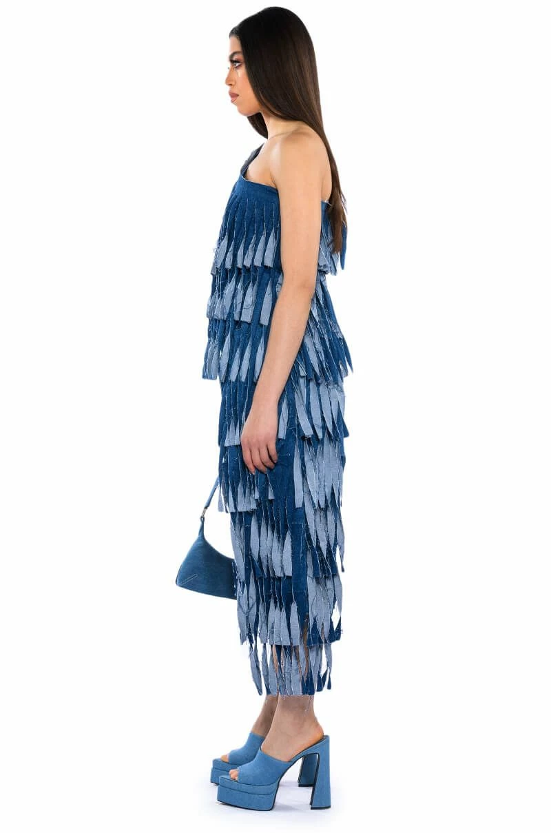 DESTINY DISTRESSED DENIM TOP - Image 5