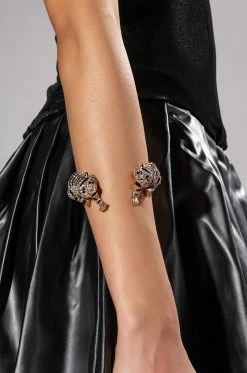 EARN YOUR STRIPES EMBELLISHED CUFF IN GOLD