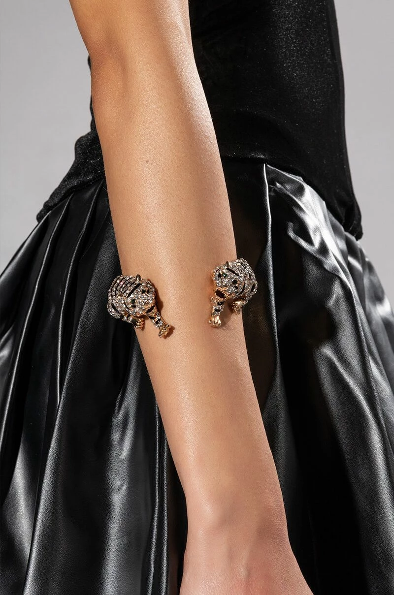 EARN YOUR STRIPES EMBELLISHED CUFF IN GOLD