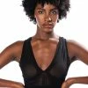 EASY GOING MESH DEEP V BRA TOP